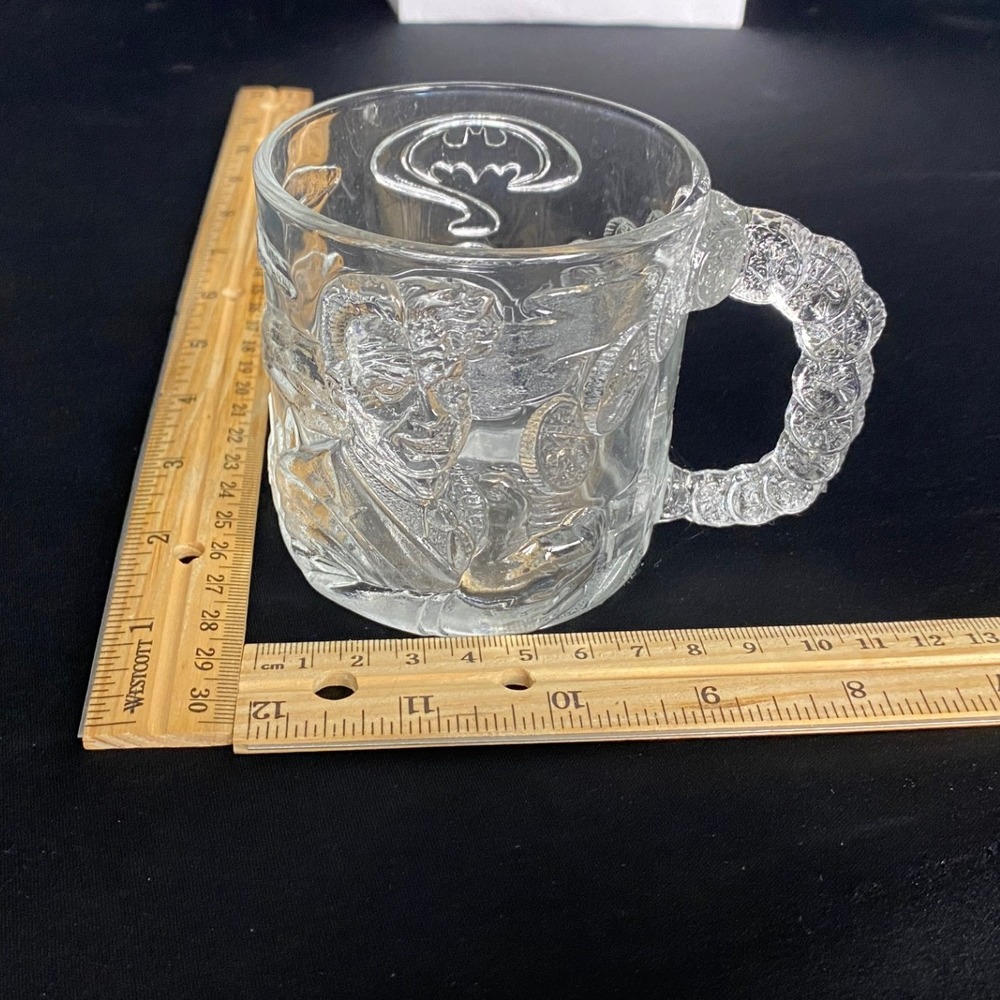 Vintage Batman Forever‎ Glass Mug 1995 DC Comics Collectible Movie Promo